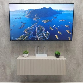 Тумба подвесная под ТВ LINES MTV3-MA 900 Бежевый (Леда-М 10.1.5) в Заводоуковске - zavodoukovsk.ok-mebel.com | фото 3