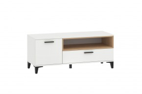 Тумба ТВА НМ 013.42 "Bergen" (Белый/Дуб бунратти) в Заводоуковске - zavodoukovsk.ok-mebel.com | фото 2
