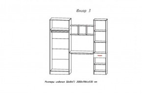 ЮНИОР-3 Уголок школьник (ЦРК.ЮНР.03) в Заводоуковске - zavodoukovsk.ok-mebel.com | фото 2