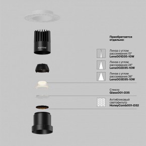 Встраиваемый светильник Maytoni Dip DL120-10W-2.7K-TRS-B в Заводоуковске - zavodoukovsk.ok-mebel.com | фото 3