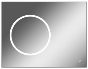Зеркало Eclipse 90 black с подсветкой Sansa (SE1031Z) в Заводоуковске - zavodoukovsk.ok-mebel.com | фото