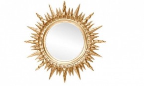 Зеркало круглое золото (1810(1) в Заводоуковске - zavodoukovsk.ok-mebel.com | фото