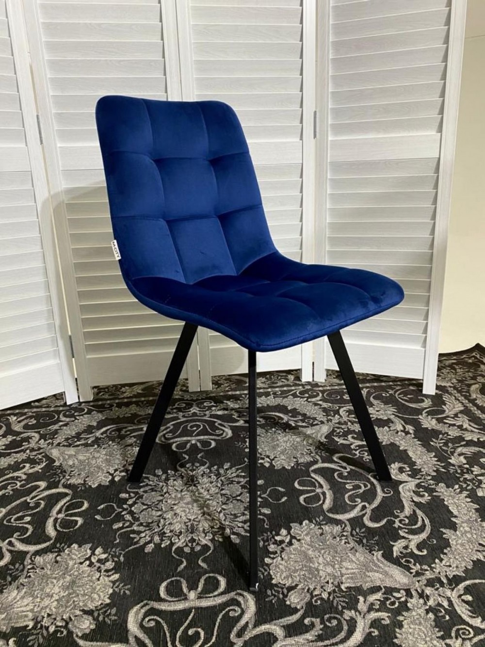 Стул CHILLI SQUARE BLUVEL-86 NAVY BLUE, велюр М-City купить 💲 в  Заводоуковске